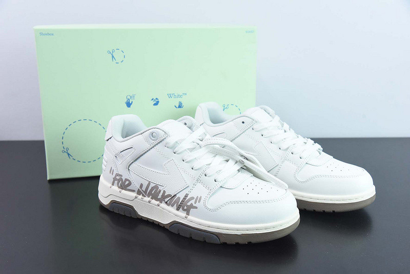 OF™ C/O VIRGIL ABLOH OUT OF OFFICE LOW-TOP LEATHER SNEAKERS ‘OOO“