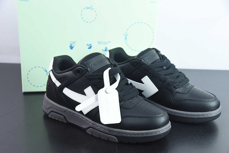 OF™ C/O VIRGIL ABLOH OUT OF OFFICE LOW-TOP LEATHER SNEAKERS ‘OOO“