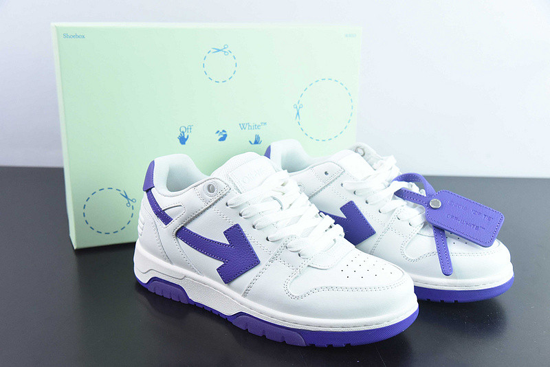 OF™ C/O VIRGIL ABLOH OUT OF OFFICE LOW-TOP LEATHER SNEAKERS ‘OOO“