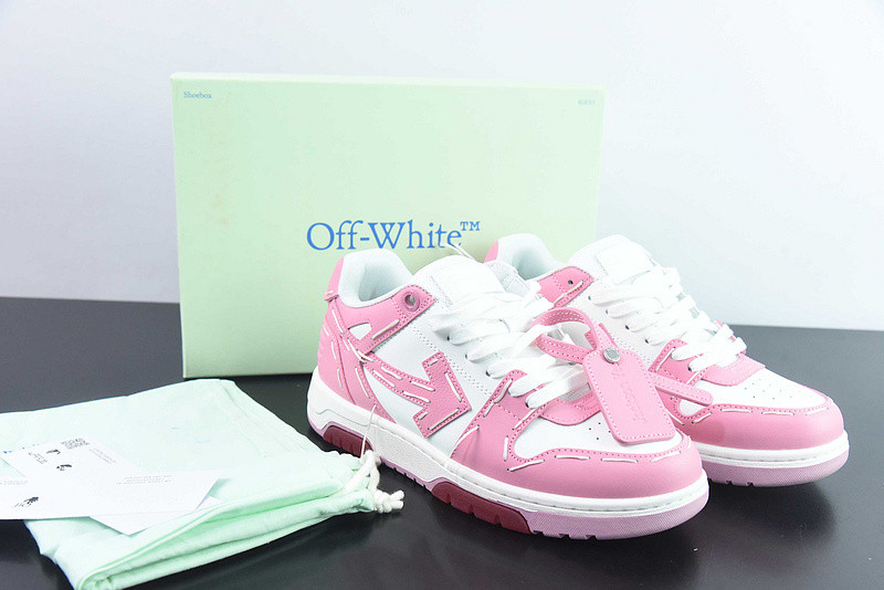 OF™ C/O VIRGIL ABLOH OUT OF OFFICE LOW-TOP LEATHER SNEAKERS ‘OOO“