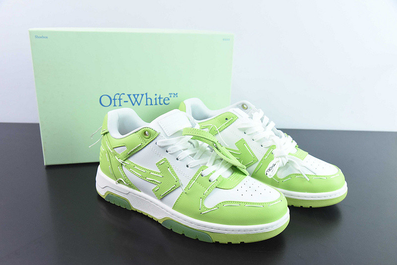 OF™ C/O VIRGIL ABLOH OUT OF OFFICE LOW-TOP LEATHER SNEAKERS ‘OOO“