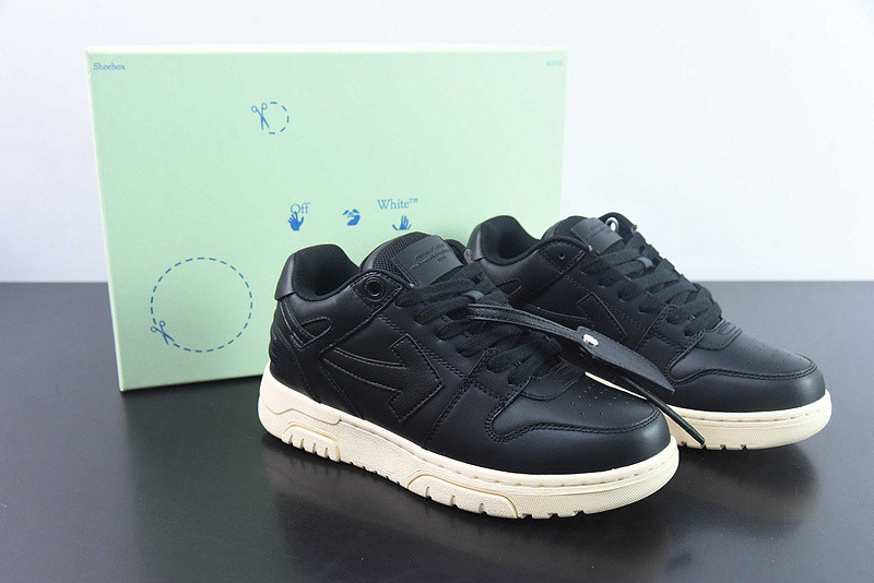 OF™ C/O VIRGIL ABLOH OUT OF OFFICE LOW-TOP LEATHER SNEAKERS ‘OOO“