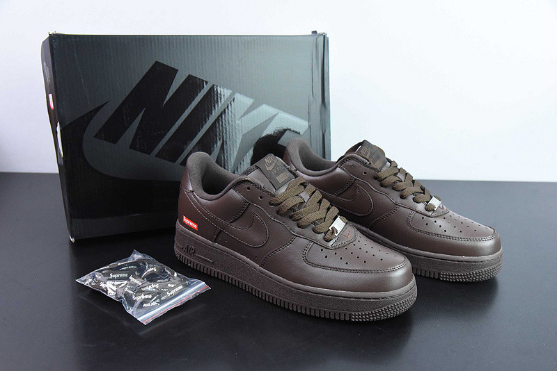 Supreme x Nike Air Force 1 Low “Baroque Brown” CU9225-200