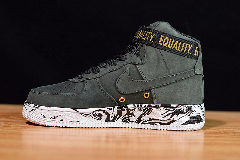 NIKE AIR FORCE 1 HI BHM QS "BLACK HISTORY MONTH" 920787-001