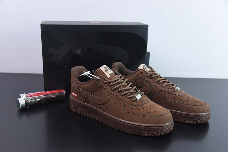 Supreme x Nike Air Force 1 Low Baroque Brown CU9225-200