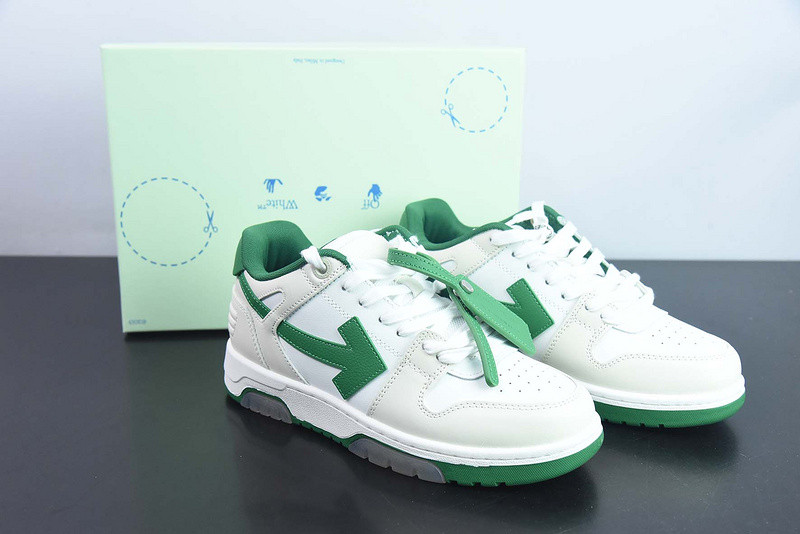 OF™ C/O VIRGIL ABLOH OUT OF OFFICE LOW-TOP LEATHER SNEAKERS ‘OOO“