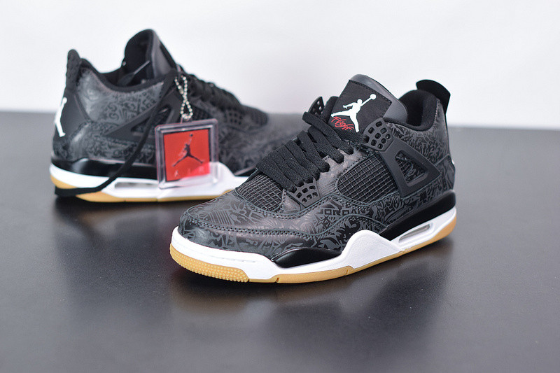 AIR JORDAN 4 RETRO LASER BLACK GUM CI1184-001