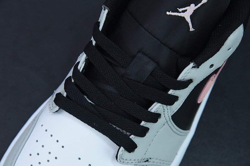 AIR JORDAN 1 LOW WHITE GREY BLACK PINK 553558-062