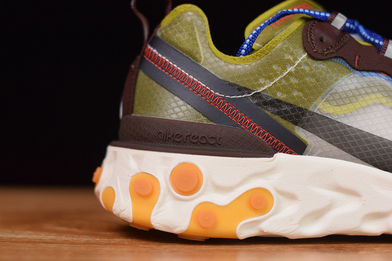 NIKE REACT ELEMENT 87 MOSS AQ1090-300