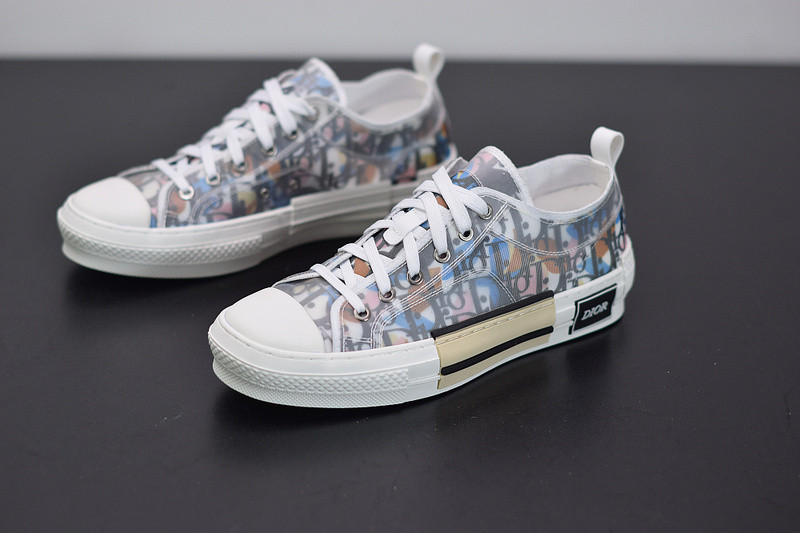 B23 LOW-TOP SNEAKER IN DIO* OBLIQUE WITH DIO* AND ALEX FOXTON PRINT