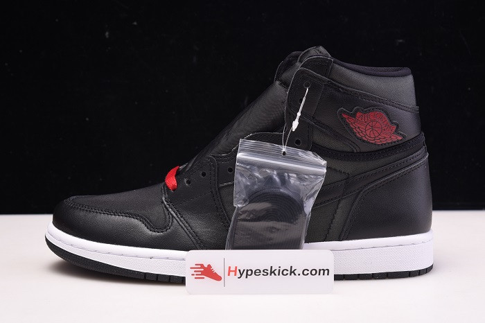 AIR JORDAN 1 SATIN BLACK GYM RED 555088-060