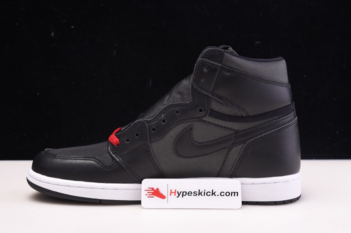 AIR JORDAN 1 SATIN BLACK GYM RED 555088-060