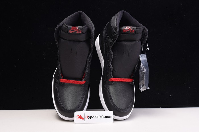 AIR JORDAN 1 SATIN BLACK GYM RED 555088-060