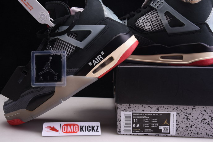OF X AIR JORDAN 4 “BRED” CV9388-001