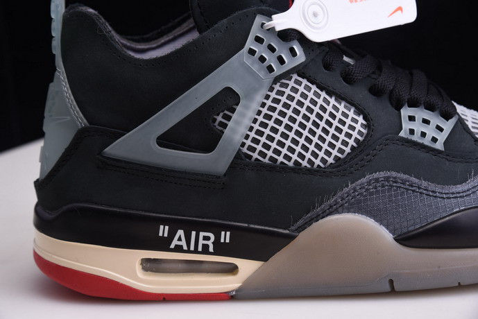 OF X AIR JORDAN 4 “BRED” CV9388-001