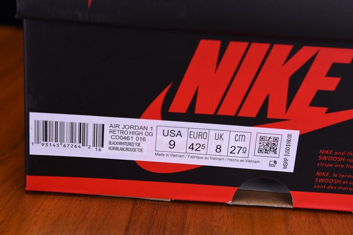 AIR JORDAN 1 SATIN BLACK TOE  CD0461-016