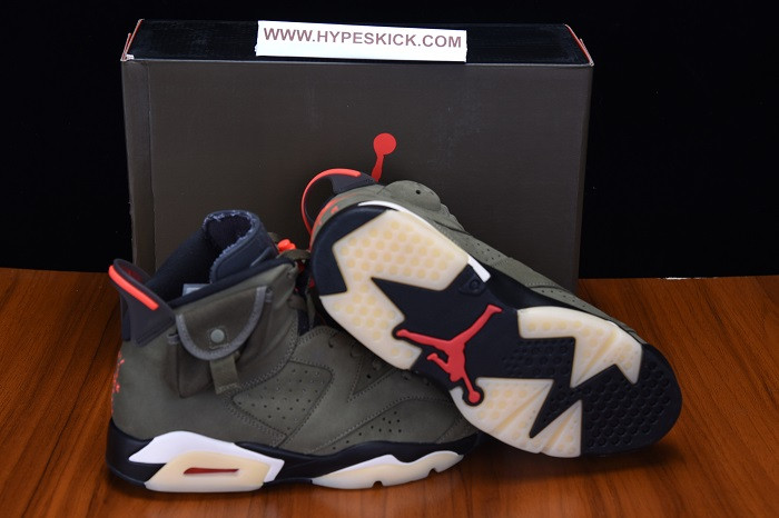 AIR JORDAN 6 TRAVIS SCOTT MEDIUM OLIVE CN1084-200
