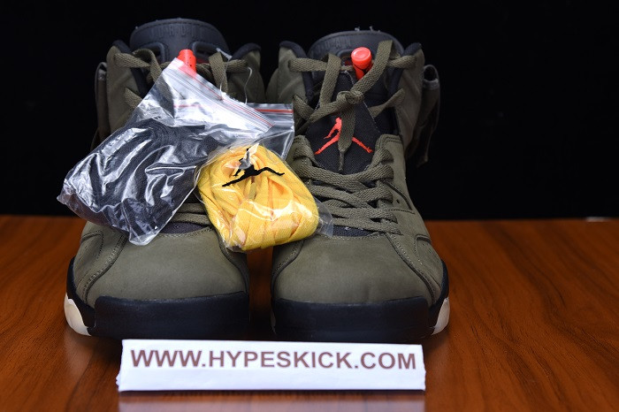 AIR JORDAN 6 TRAVIS SCOTT MEDIUM OLIVE CN1084-200