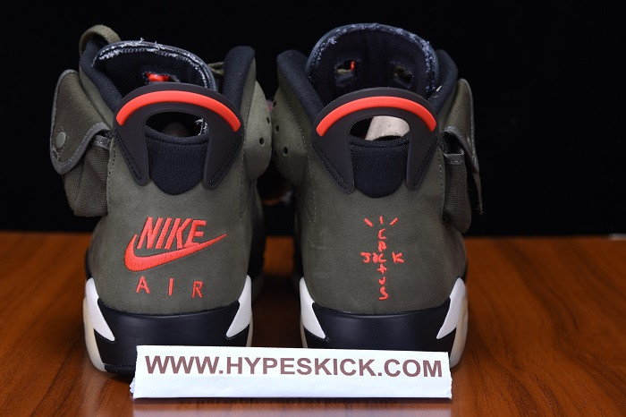 AIR JORDAN 6 TRAVIS SCOTT MEDIUM OLIVE CN1084-200