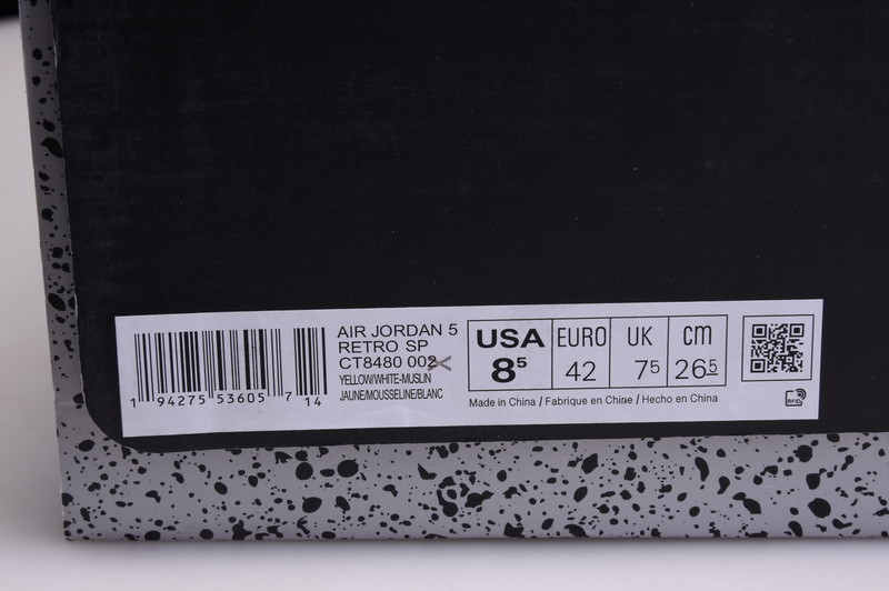 OF AIR JORDAN 5 OW 3M CT8480-0020