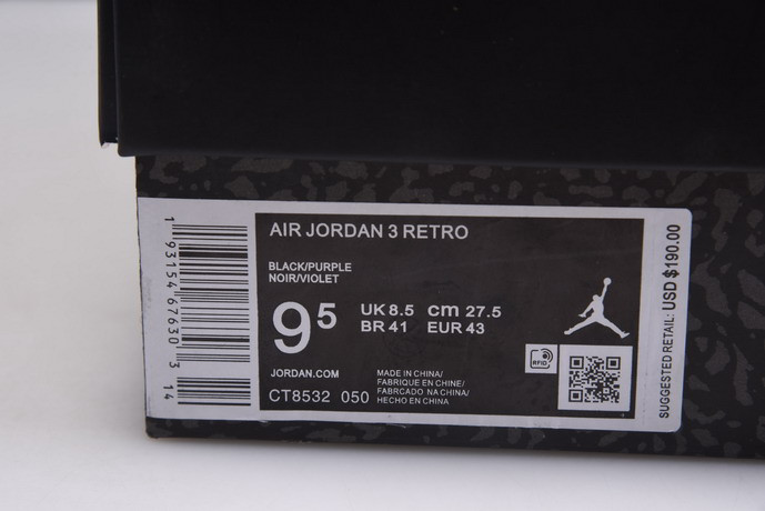 AIR JORDAN 3 “COURT PURPLE” CT8532-050