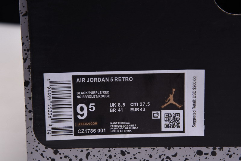 AIR JORDAN 5 “TOP 3” CZ1786-001