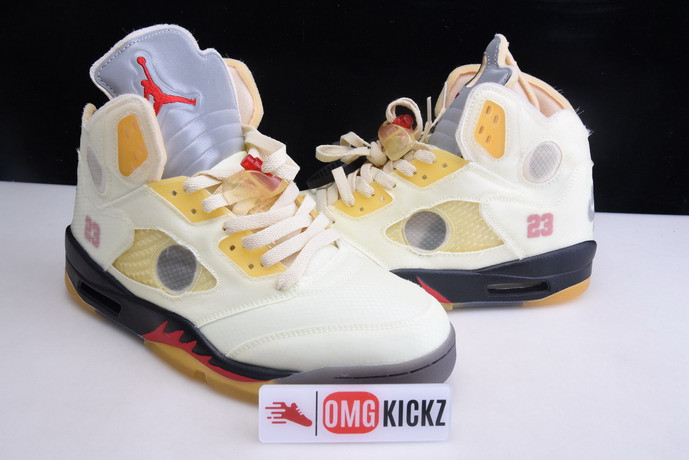 OF AIR JORDAN 5 SAIL DH8565-100
