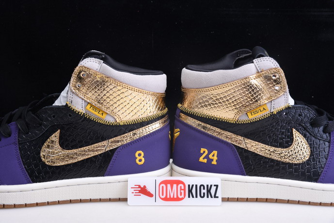KOBE BRYANT X AIR JORDAN 1 HIGH OG BLACK-PURPLE 555088-171