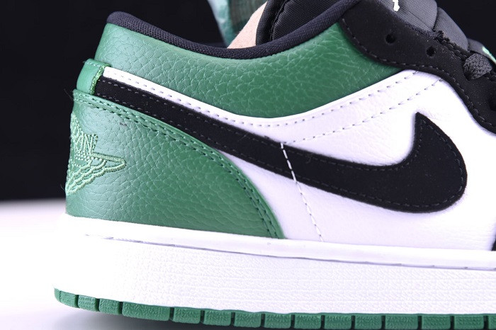 AIR JORDAN 1 LOW WHITE BLACK MYSTIC GREEN 553558-113