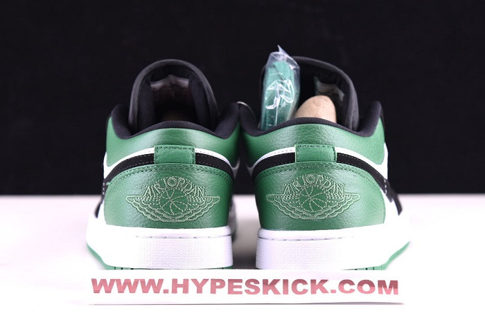 AIR JORDAN 1 LOW WHITE BLACK MYSTIC GREEN 553558-113